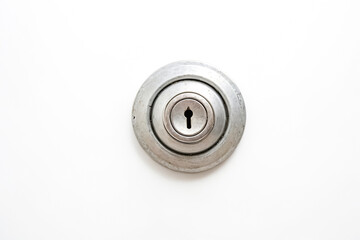 Obraz premium Metal Door Knob with Keyhole