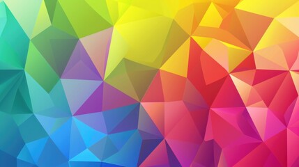 Fototapeta premium gradient colored triangle abstract background. Multicolor geometric triangle wallpaper,