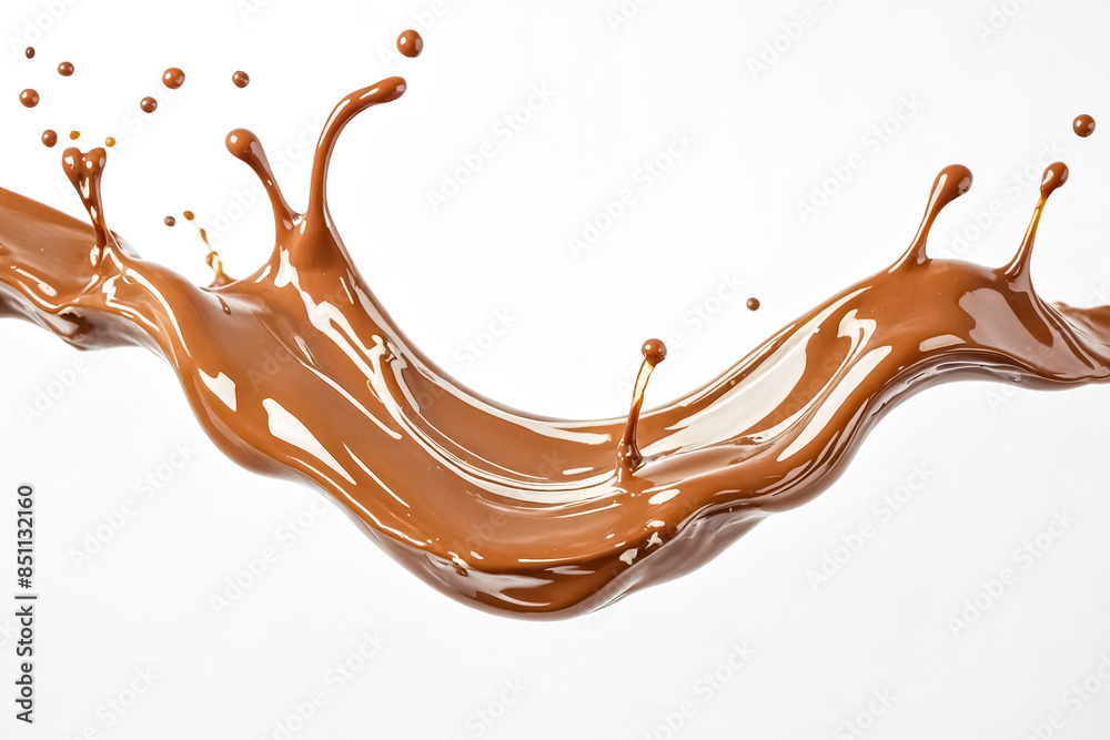 Wall mural Chocolate Milk Splash