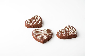 Chocolate Heart Shaped Cookies