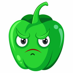 Capsaicin vector illustration, disapproving icon and healthy solder fruit, silhouette, logo, eps file, Capsaicin cartoon character, png On White Background