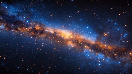 Obraz premium Galaxy cluster with billions of stars, capturing the complexity and magnificence of galaxies.