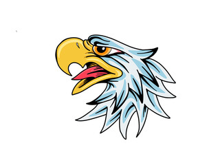 Eagle head mascot art design