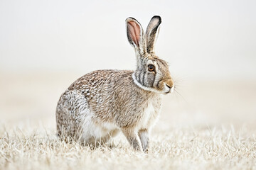 Obraz premium Black-tailed Jackrabbit In Grass