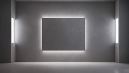 simple luxury grey concrete wall with neon light , minimal style. luxury wallpaper.