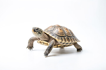 Obraz premium Tortoise on White Background