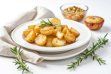 Roasted Potato Wedges with Rosemary and Garlic