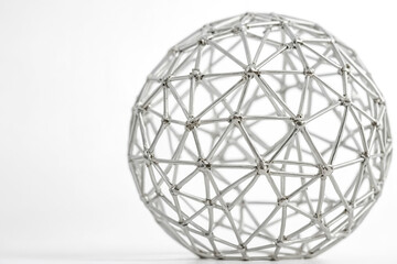 Abstract Silver Sphere