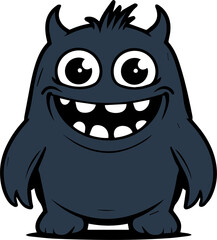 Fototapeta premium Blue Silly Monster