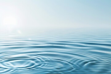 Naklejka premium sea wave abstract beauty ocean surface blue water pattern light nature ripple texture lake clear soft background