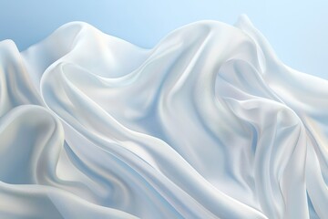 Obraz premium A white fabric with a blue background