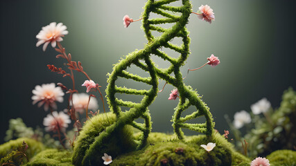 Naklejka premium green fern in the wind Beautiful seen 4k premium high quality image background green