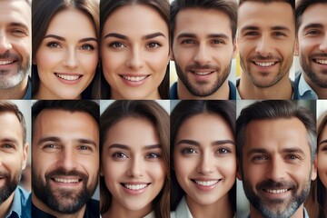 collage of diverse people face