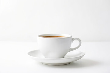 A Cup of Coffee on a White Background