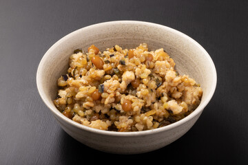 島原納豆味噌と鶏ひき肉の肉味噌