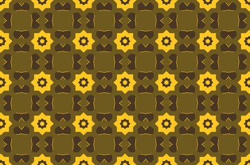 A patterned background with brown and yellow colors