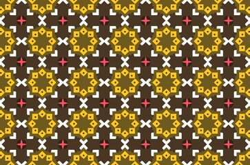 A patterned background with a lot of squares and triangles