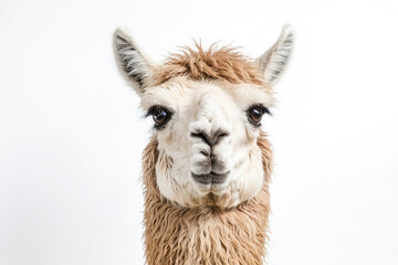 Obraz premium Close Up Portrait of a Curious Alpaca