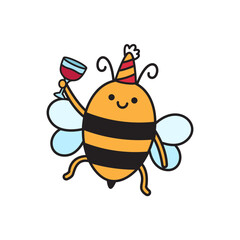 Cute bee illustration