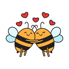 Cute bee illustration