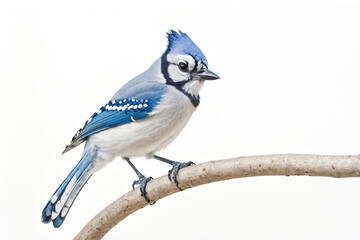 Obraz premium Blue Jay Perched on Branch