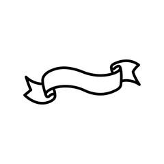 Ribbon banner icon template