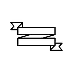 Ribbon banner icon template