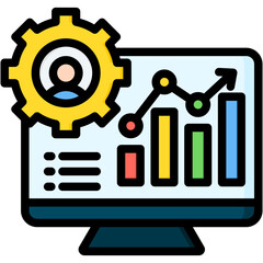 Human Resources Metrics Icon