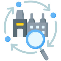 Supply Chain Analysis Icon