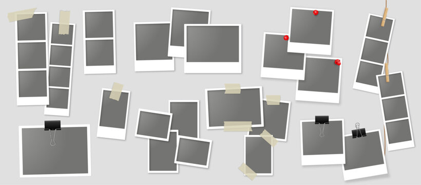 many filled all polaroids frames with tape copia