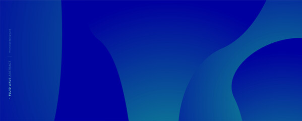 3D blue and green geometric fluid abstract background. Minimalist modern graphic design element cutout style concept for banner, card, or brochure cover