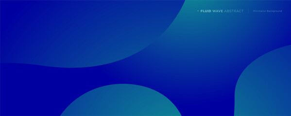 3D blue and green geometric fluid abstract background. Minimalist modern graphic design element cutout style concept for banner, card, or brochure cover