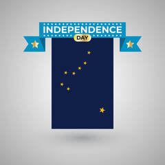 Alaska Independence Day Flag Banner