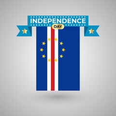 Cape Verde Independence Day Flag Banner