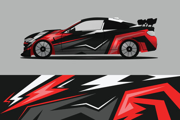 Vehicle racing car wrap sticker design print