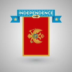 Montenegro Independence Day Flag Banner