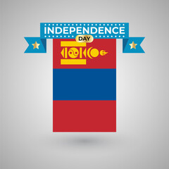 Mongolia Independence Day Flag Banner