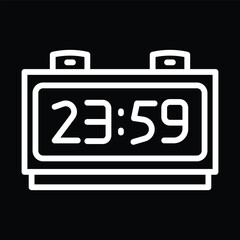 Digital clock face showing 23:59