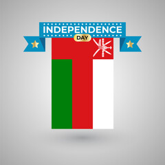 Oman Independence Day Flag Banner