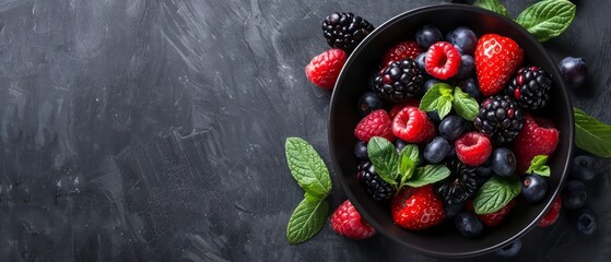 fresh berries, symbolizing their health benefits and delicious taste, perfect for promoting a balanced diet and wholesome eating