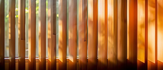 blinds on a window, adding a sleek texture to the building's facade and complementing its modern architectural design