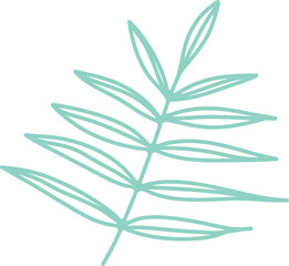 Ornaments Hand Drawn Nature Leaf Element 