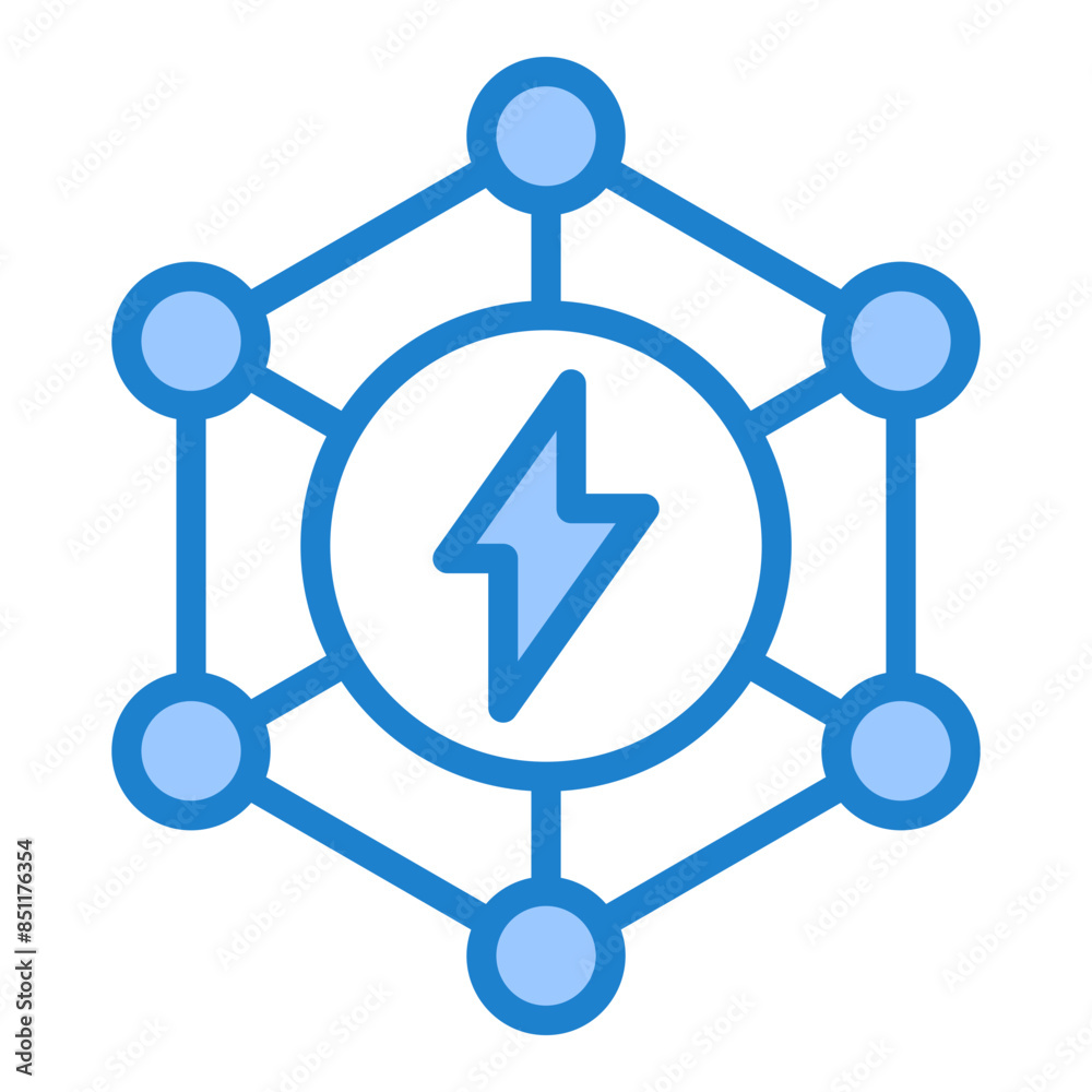 Wall mural Smart Grid Icon