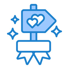 Obraz premium Wedding Signage Icon