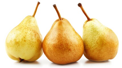 pears isolated on white background. 