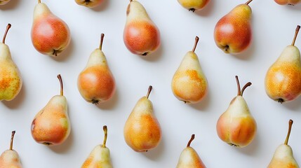 pears isolated on white background. 