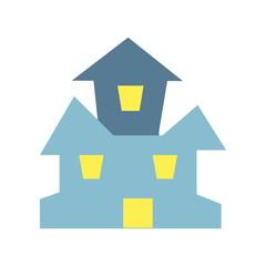 Haunted house icon