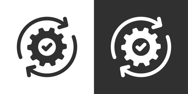 process procedure sign icon vector illustration design