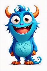 Fototapeta premium Unique and brightly colored monster character designs for screen printing on clothes. Modern, attractive and eye-catching style, suitable for all ages