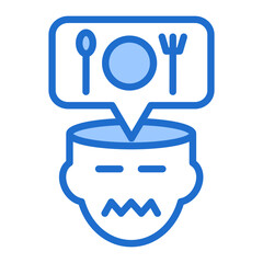 Fototapeta premium Eating Disorders Icon